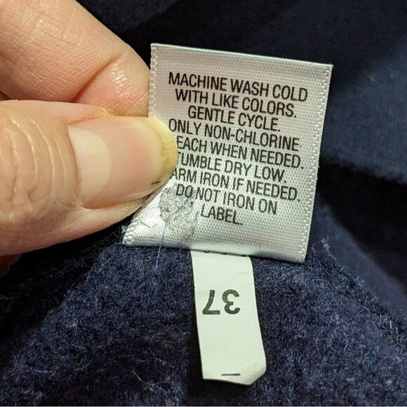 Croft & Barrow Easy Care Navy Blue Pullover, Quarter Zip, Collared Mens XL - Picture 10 of 11